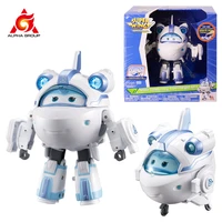 super wings 6 inches deluxe transforming supercharged astra deformation plane to robot with lights sounds action figures toys