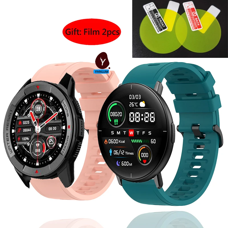 

Силиконовый ремешок для смарт-часов Mibro X1 Lite2, защитная пленка для экрана