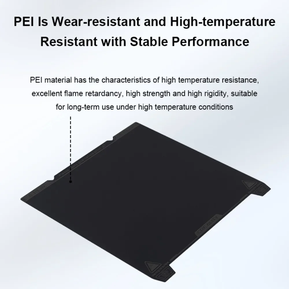Фото Комплект пластин Creality Smooth PEI 315*310 мм с мягкой магнитной наклейкой для печатной платформы 3D-принтера K1 Max/Ender-3 V3 Plus №3