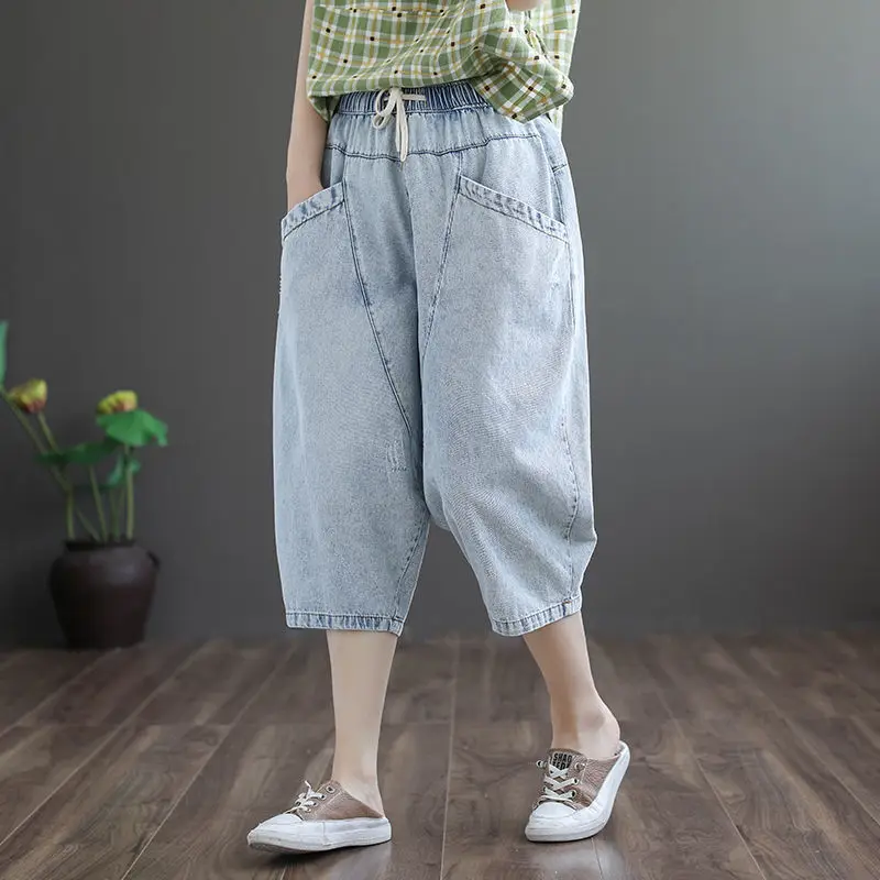 

Woman Jeans Baggy Denim Trousers Women Oversize Pants Women's Clothing 2021 Fashion Jean Large Wide Leg Pant Urban Clothes Mom