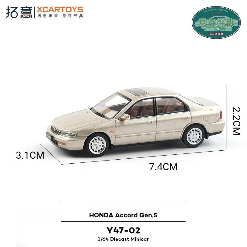 Фото XCARTOYS POPRACE 1/64 Модель автомобиля Honda Accord 4-го, 5-го, 6-го поколений, седан, имитация, литой под давлением сплав, миниатюрная коллекционная игрушка, подарок. №3