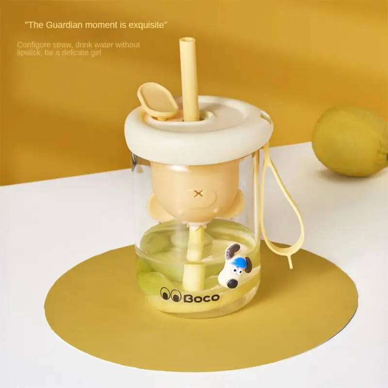 

Портативная чашка Sipette с милым медведем, бутылка для воды, чашка для воды для девочек, посуда для напитков, дорожная чашка для холодного извл...