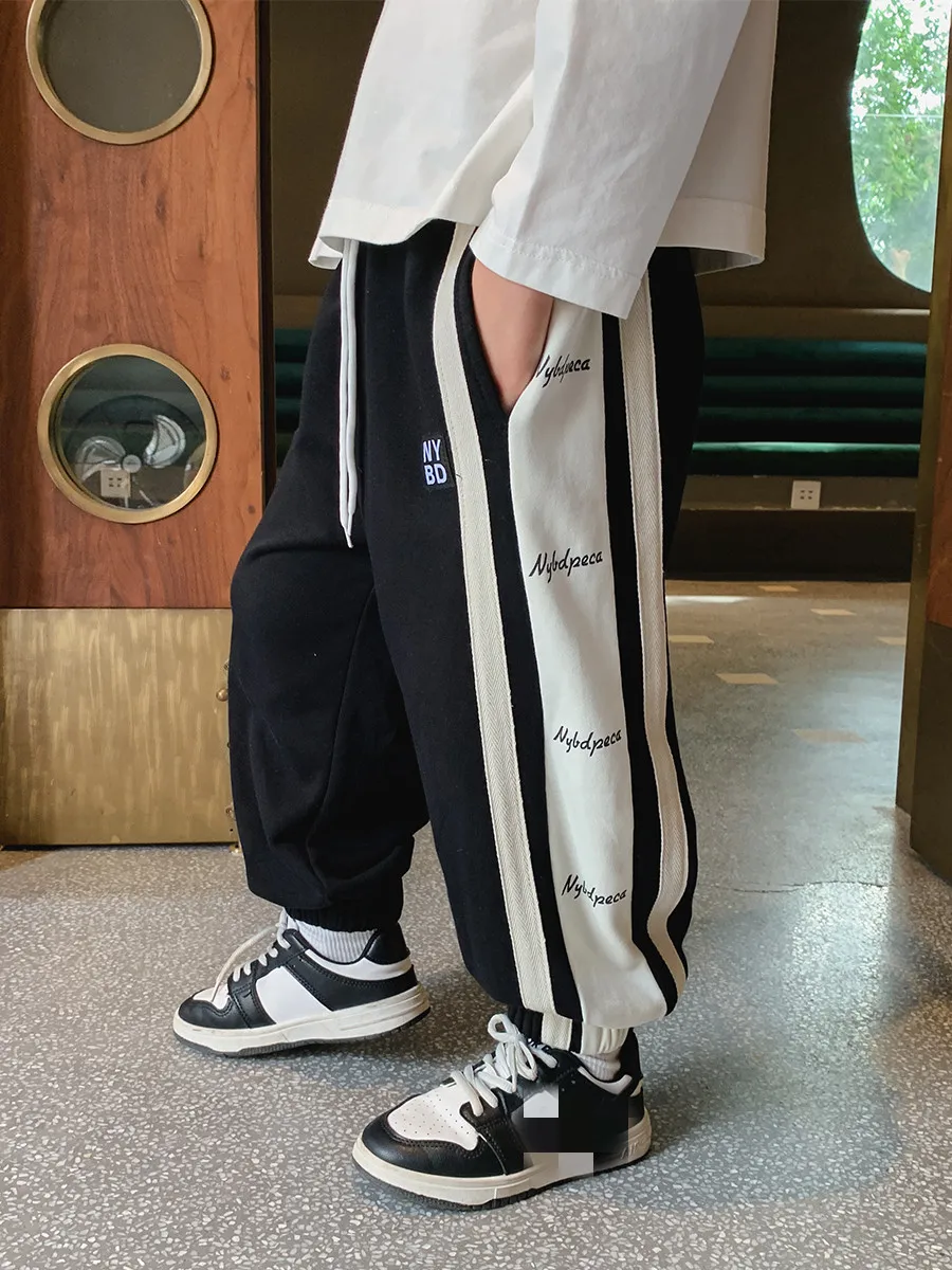 

Children's Clothing Boys Autumn Clothing Pants 2022 Children's Autumn Track Pants Fried Street Children Sweatpants Fashion