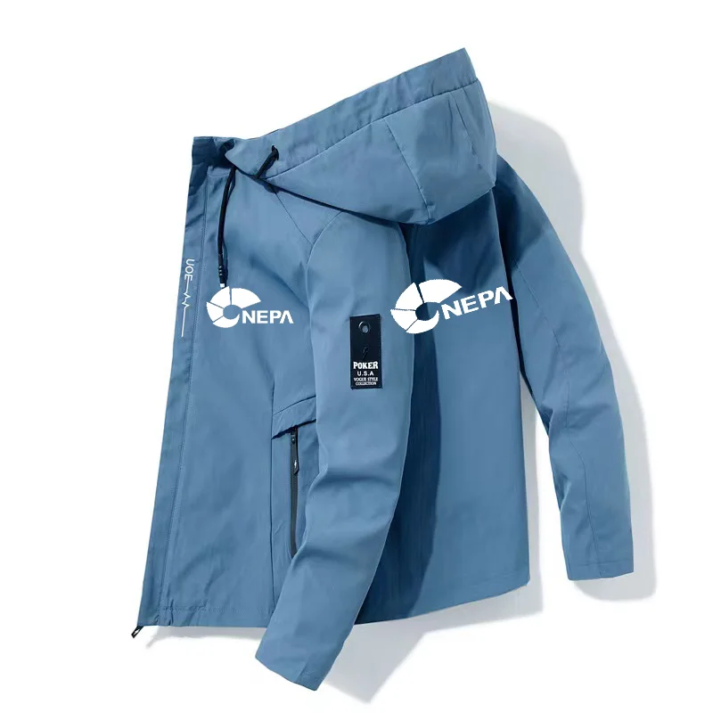 

Wilderness Camping Mountain Adventure Jacket NEPA-New Men's Leisure Travel Light Coat Spring And Fall Hiking Hooded Windbreaker