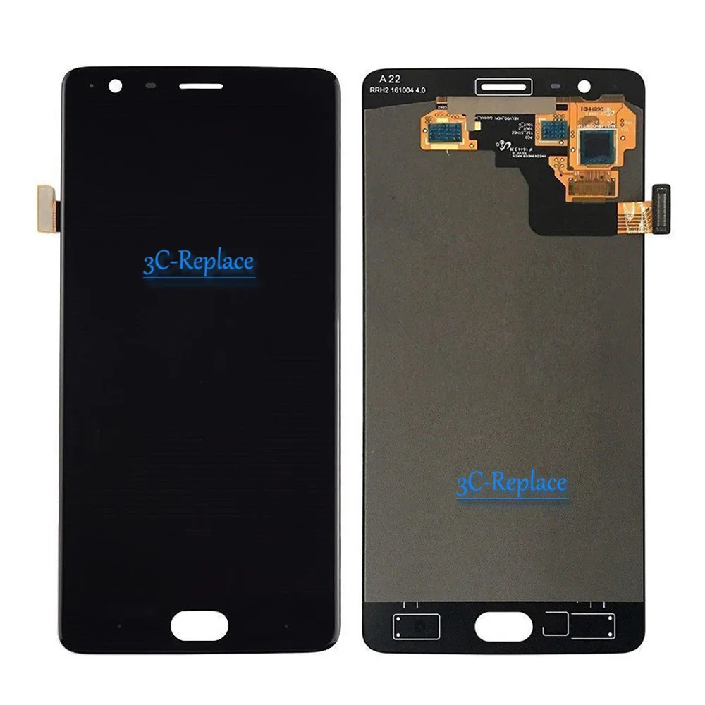 Оригинальный AMOLED черный/белый 5 дюймов для Oneplus 3 3T 1 + A3000 a3003 Полный ЖК-дисплей |