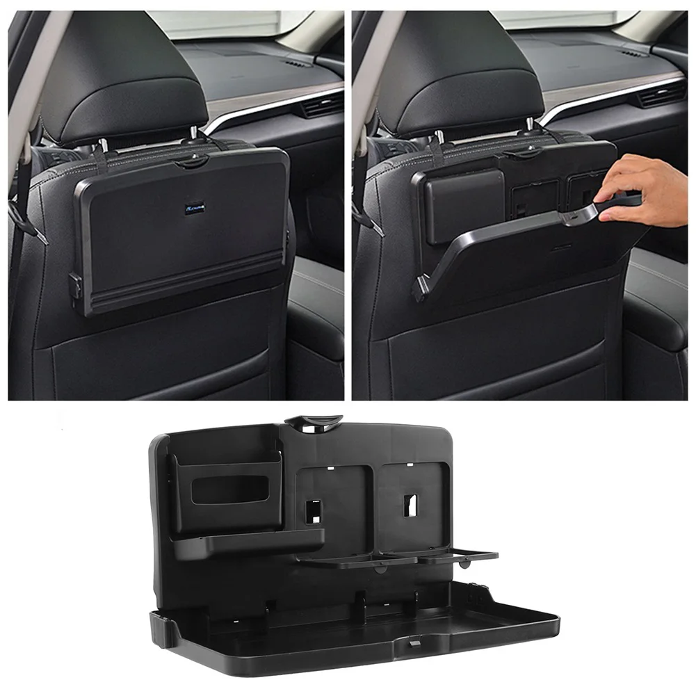 

Universal Folding Car Bracket for Food Drink Phone Holder Car Storage Box Tray Auto Rear Seat Table Dinner Plate
