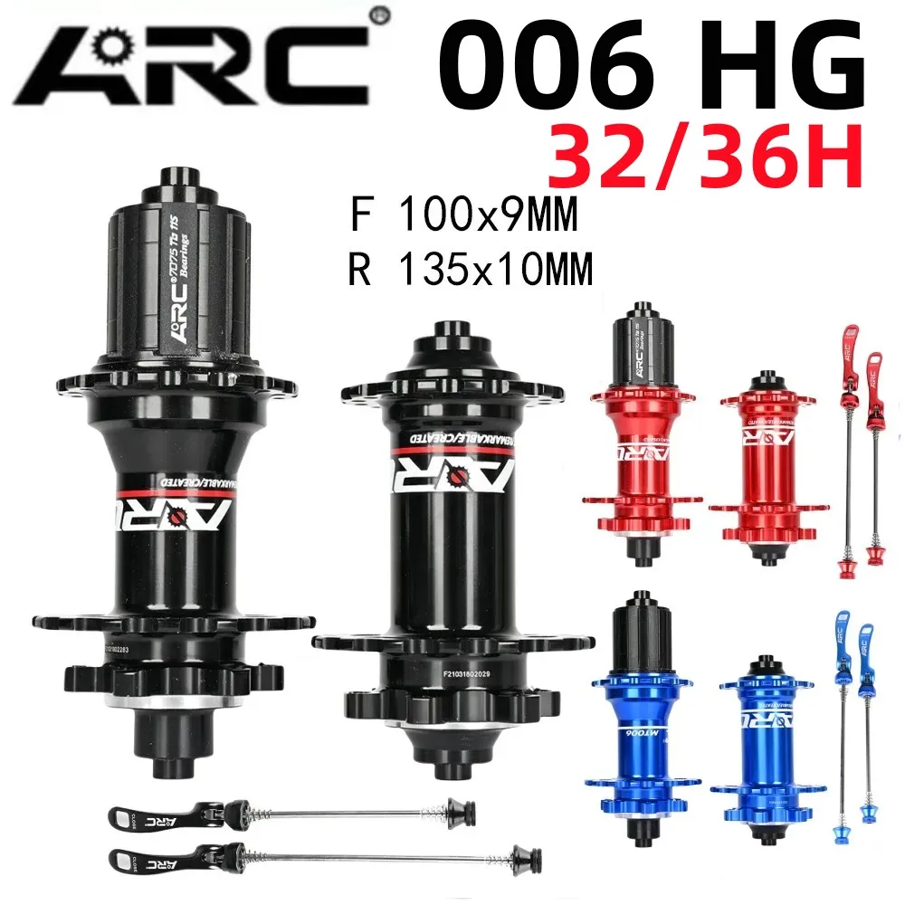 

ARC MT006 MTB Mountain Bike Hub Quick Release 32 28 36 Holes THRU QR 4 Bearings mtb Bicycle HUB Sealed Bearing Hubs