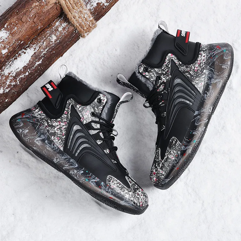 Мужские ботинки новинка 2024 зимние тапочки теплая мужская обувь