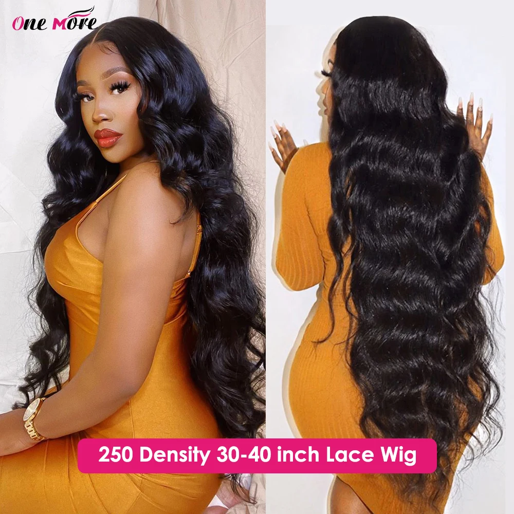 30 40 Inch Human Hair Wig Long Thick Body Wave Lace Front Wig 13x6 13x4 HD Lace Frontal Wig 4x4 Closure Wig 250 Density Lace Wig