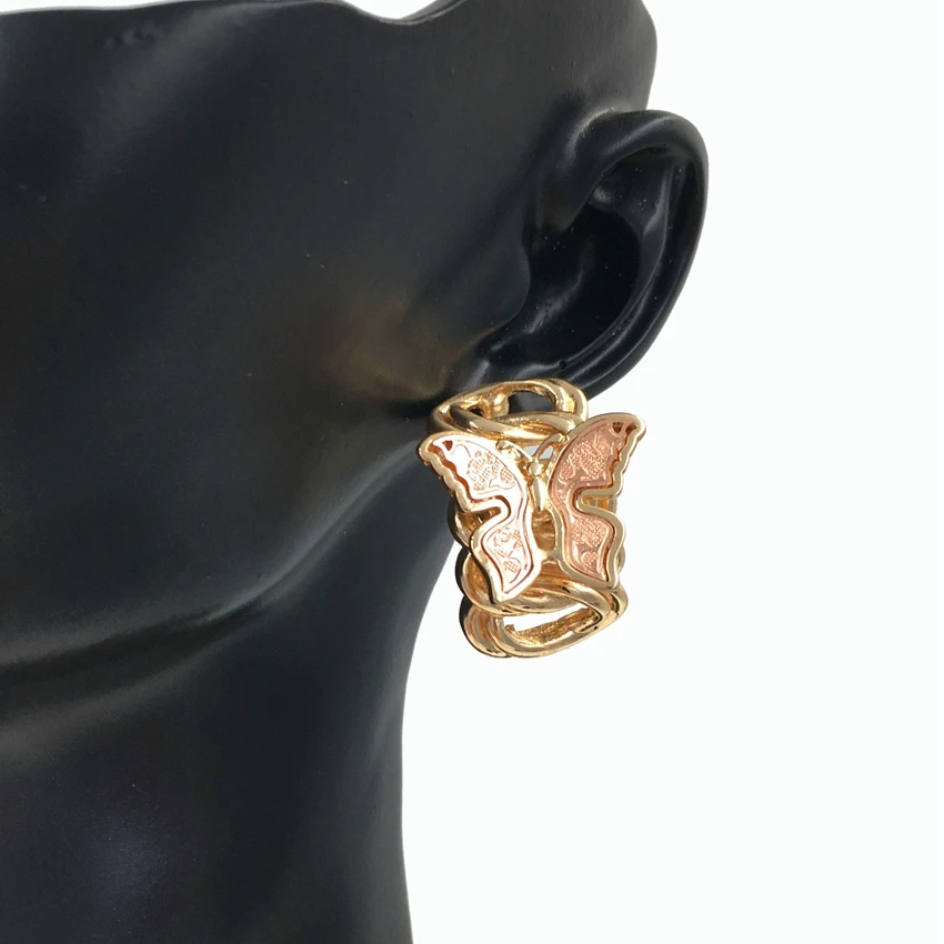 Бразильский простой стиль Дубай итальянское позолоченное ожерелье серьги