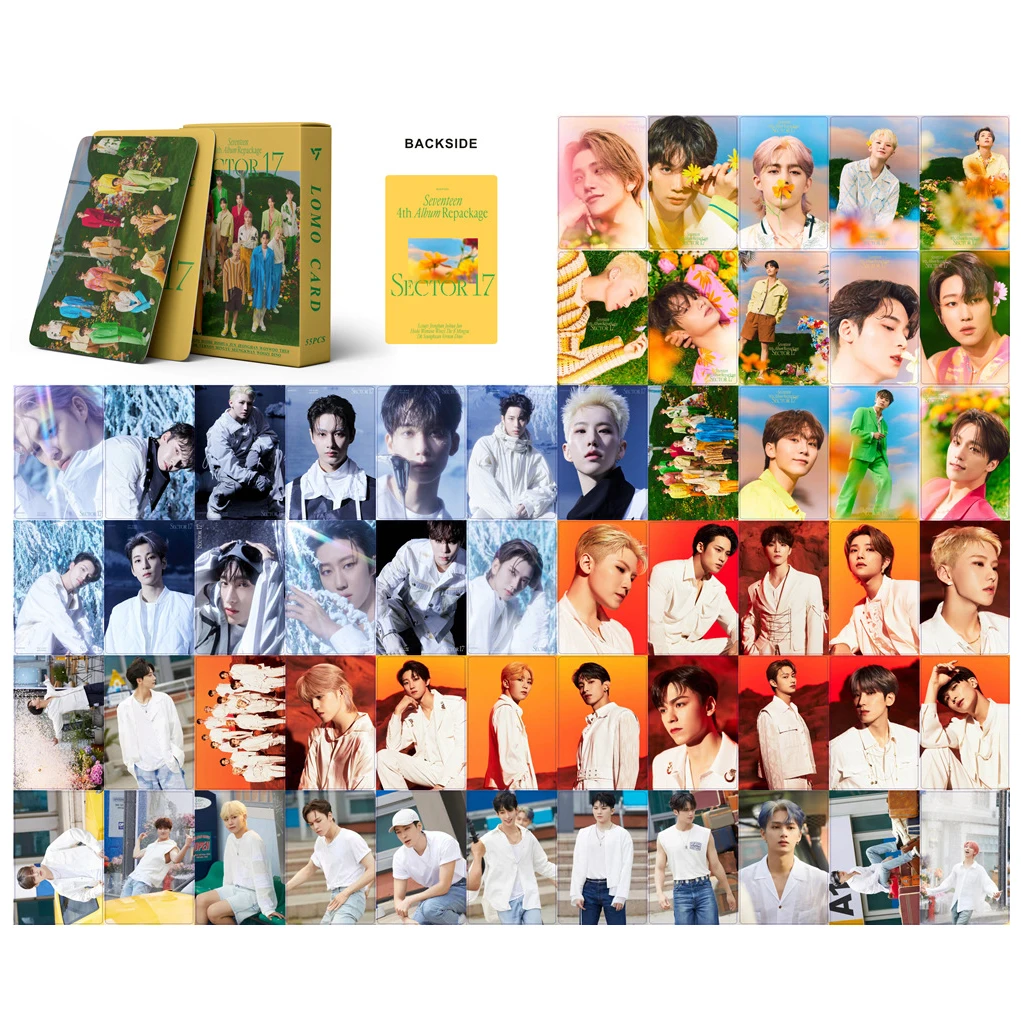 

55 шт./компл. Kpop SEVENTEEN FACE THE SUN Dear POWER OF LOVE Lomo Cards новый альбом ATTACCA фото печать изображения Поклонники подарок