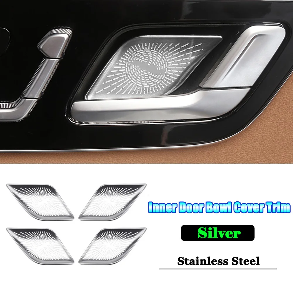 Автомобильные аксессуары, внутренняя ручка, крышка чаши двери, отделка блестками для Mercedes Benz E C S GLC EQE EQS Class W214 W206 X254 W223 V295 V297
