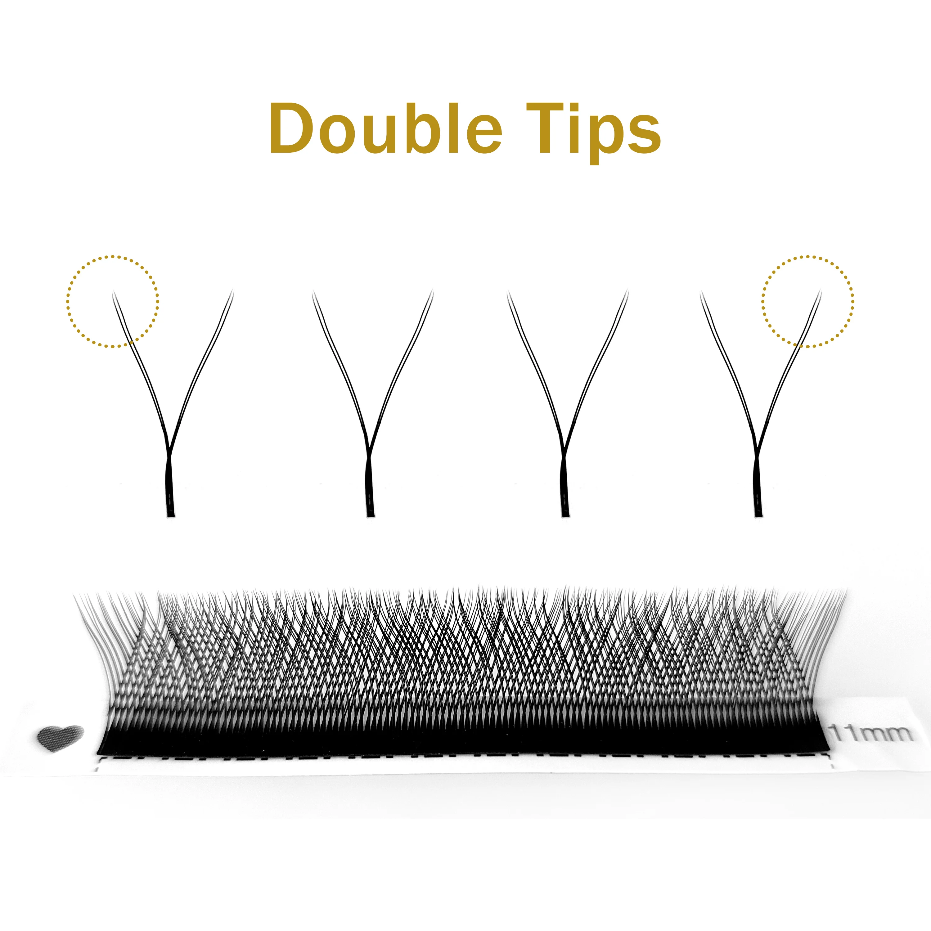 Премиум Бразильские Мягкие Накладные Ресницы Ручной Работы YY-образной Формы Из