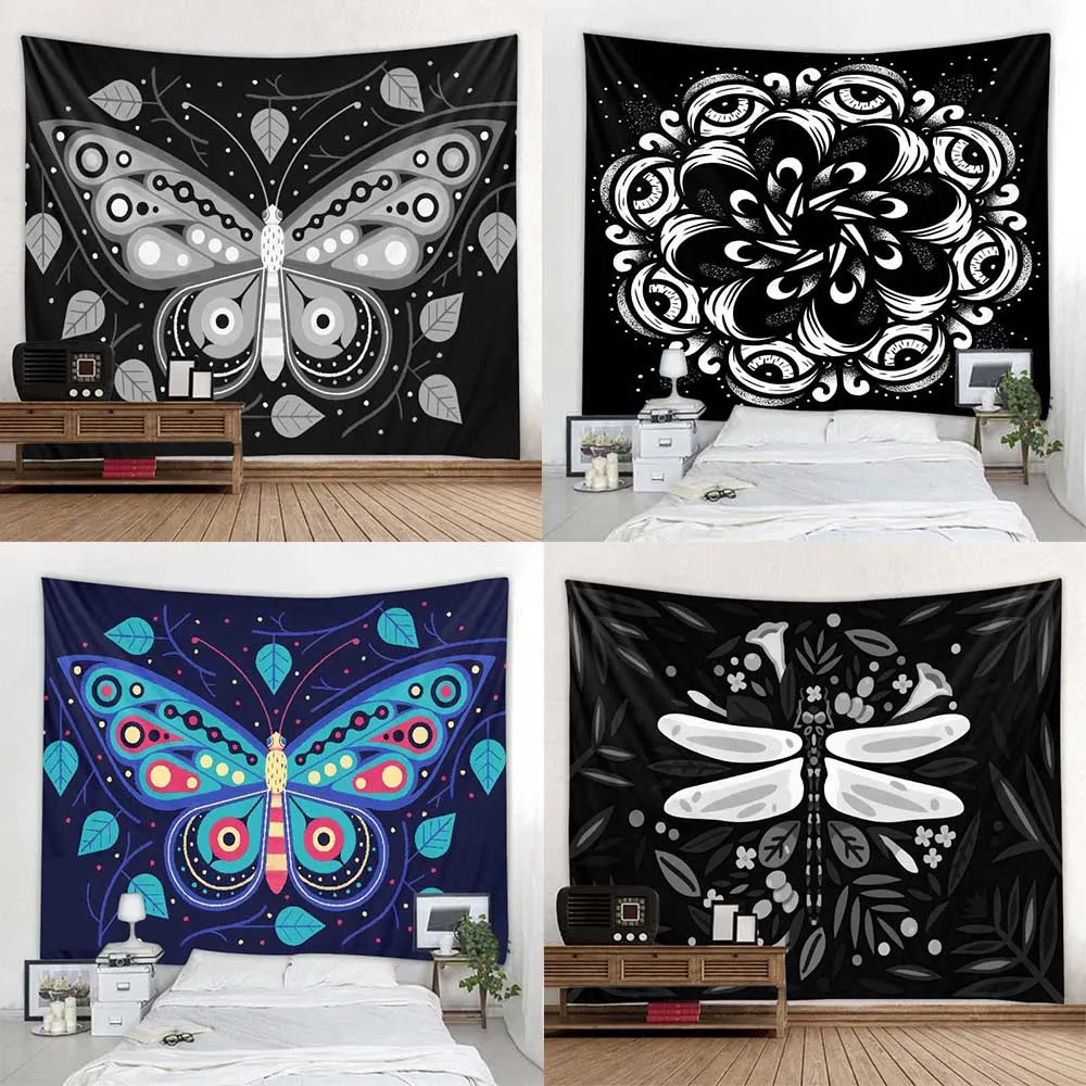 

Customizable Tapestry Wall Hanging Plant Floral Tapestry Hippie Flower Tapestry Boho Home Room Dorm