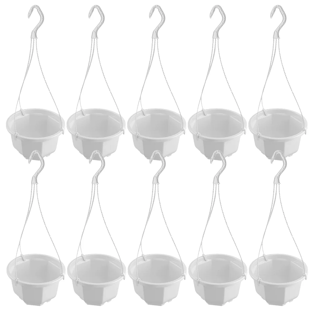

10 Sets Hanging Pot Flower Orchid Outdoor Hanging Planter Hanging Pots for Plants