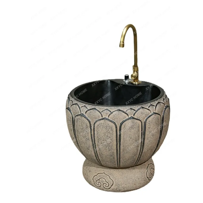 Китайская Швабра в стиле ретро для бассейна двора умывальника улицы