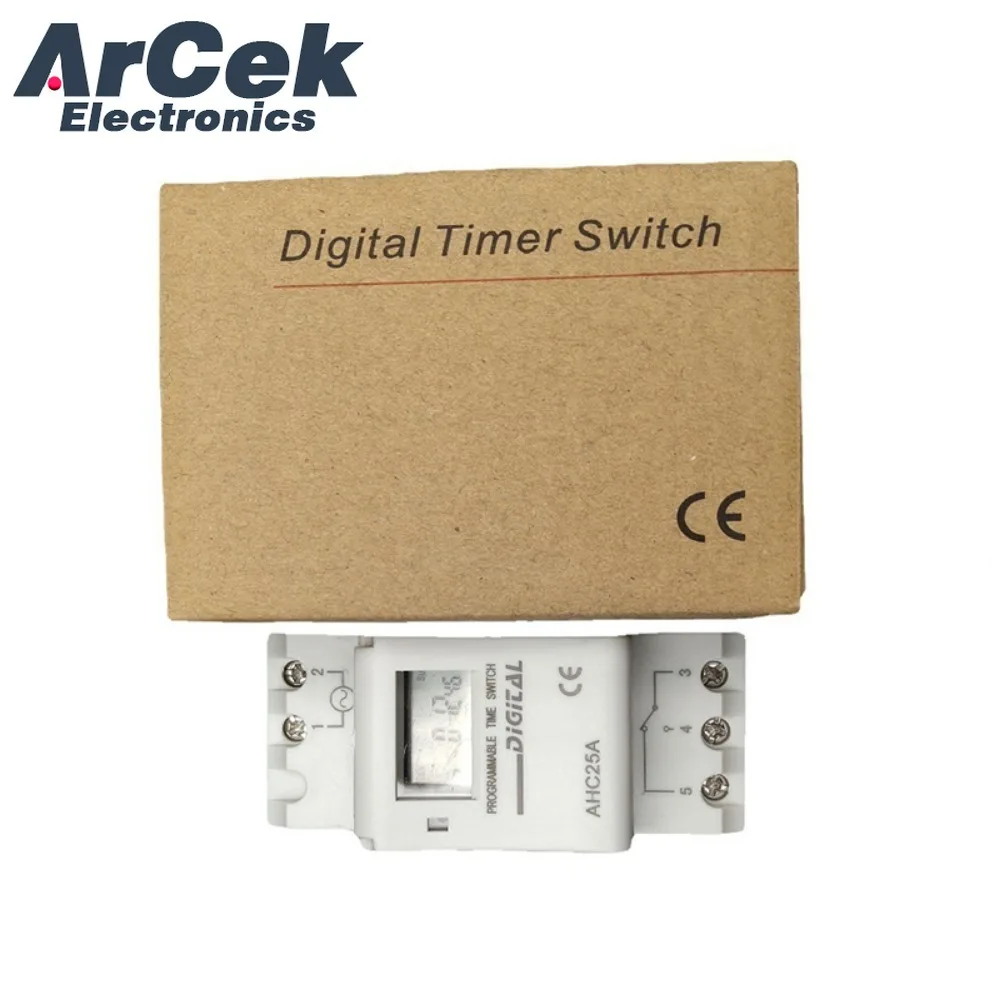 1 шт. THC15A ZYT15 YP15A программируемый цифровой таймер на Din-рейку реле времени 25 А 16 220 В