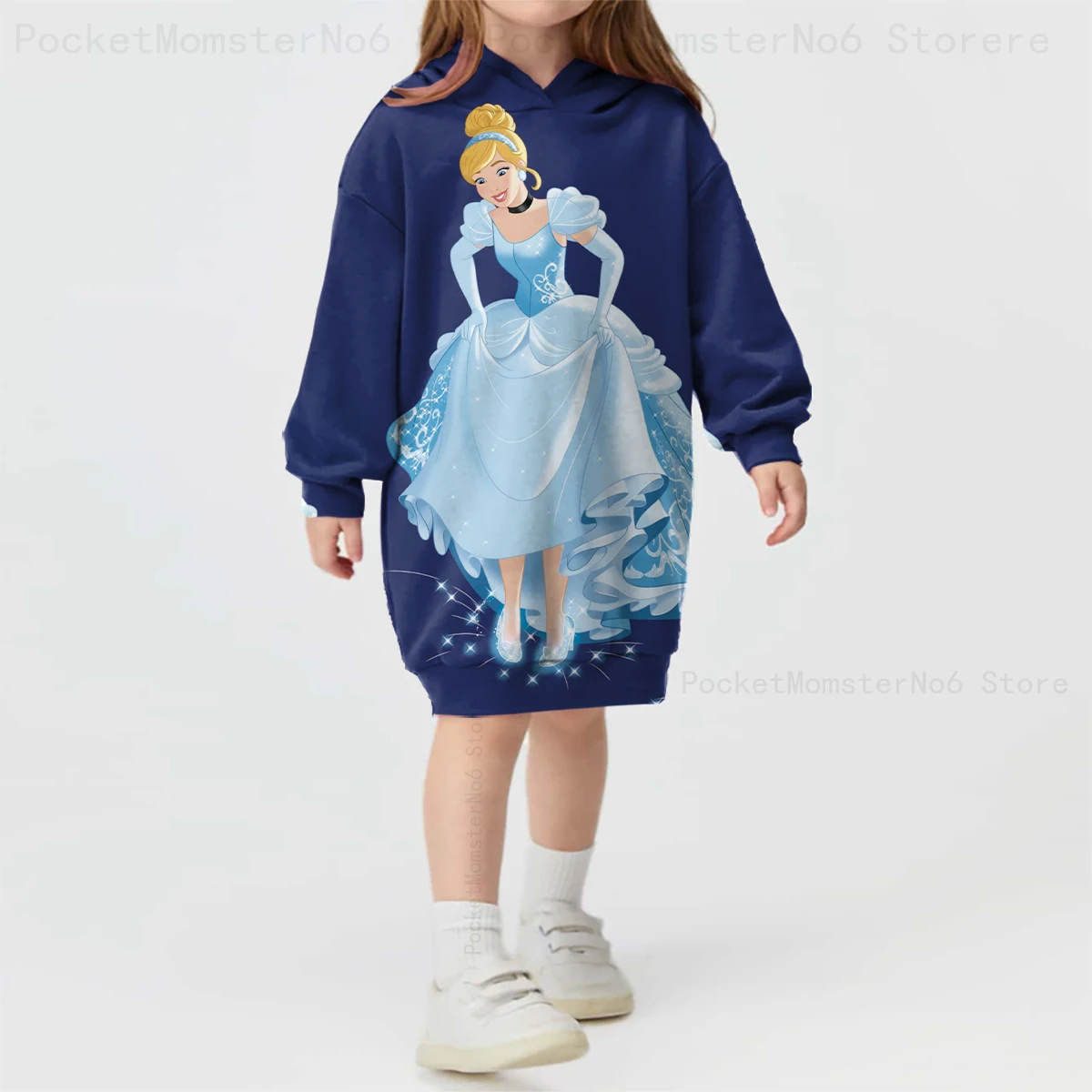 

Новое осеннее платье-свитер с длинным рукавом и принтом Рапунцель