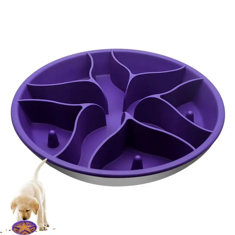 

Dog Slow Bowl Feeder Interactive Pet Licking Feeder Bowl Nonslip Pet Dishes For Small To Medium Dogs Pet Supplies For Dogs