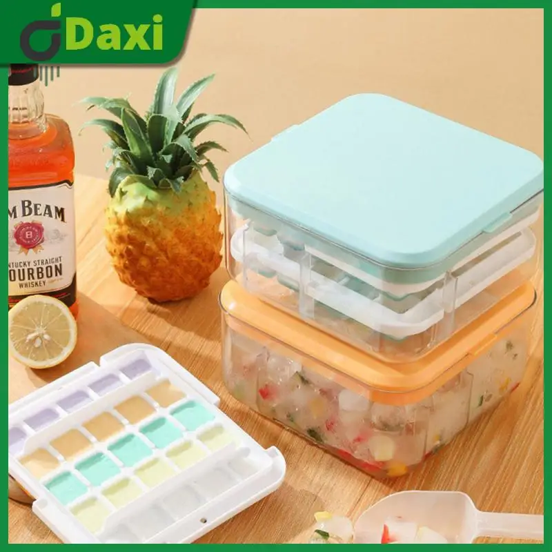 

With Cover Design Household Ice Box 1pcs Large Capacity Mold Refrigerator Quick-frozen Modern Minimalist Maker
