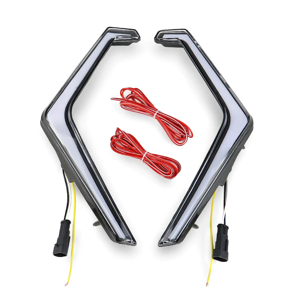 1 Pair Front LED Turn Signal Accent Lights For RZR RS1 Turbo XP 4 1000 2019 2020 2021