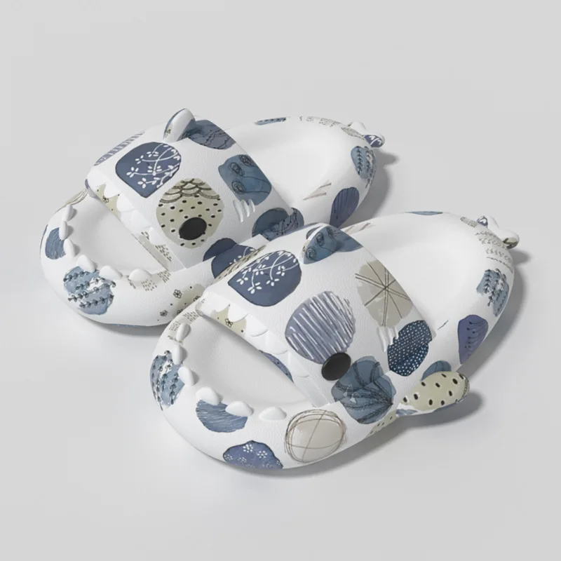 Shark Slippers Summer Outdoor Beach Slides Women Men Fashion Flip Flops Couples Shoes Indoors Bathroom Cute Cartoon Sandals