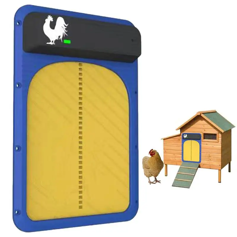 

Automatic Chicken Coop Door Light Sense Door Poultry Gate Chicken Duck Rabbit Door Practical Waterproof Fit For Home Farms