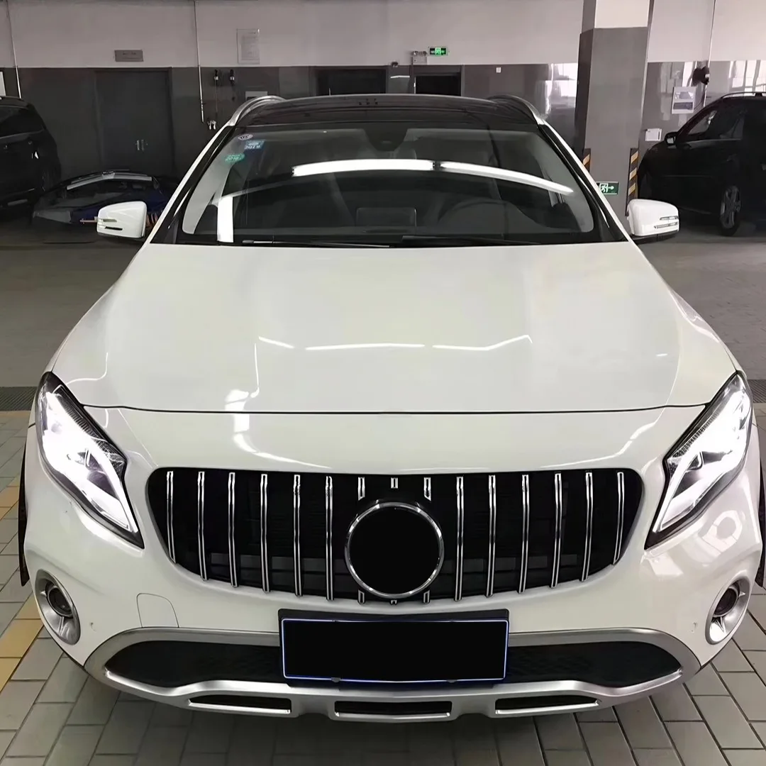 Фото Передняя решетка бампера (сетка) для Mercedes-Benz GLA X156 2017-2019 GLA200 GLA220 в стиле GT Stars, тюнинг-аксессуары №4