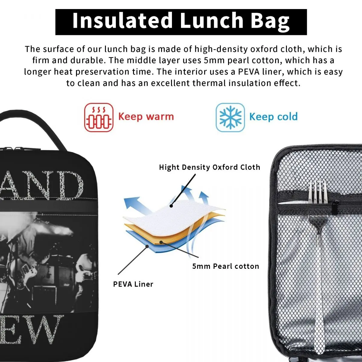 Изолированная сумка-тоут для ланча брендовая Новинка FOYD Live Shot Merch ланч-контейнер