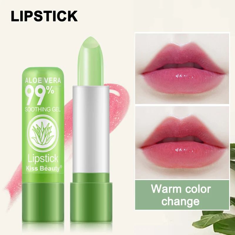 

New Waterproof Aloe Vera Color Mood Changing Lipstick Long Lasting Moisturizing Lip Cosmetic Lipsticks Cosmetic Lipstick SANA889