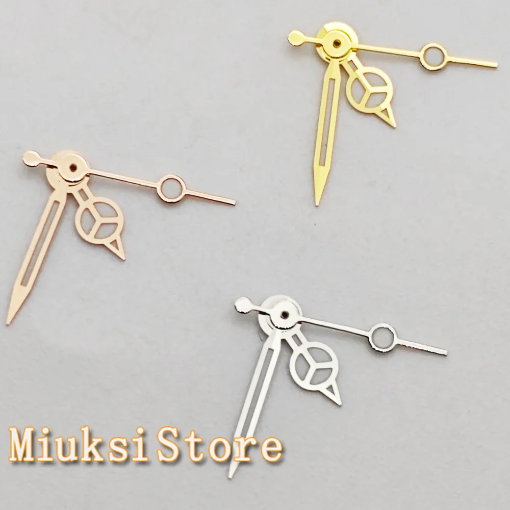 Стрелки NH05 серебро/золото/розовое золото стрелки часов зеленые светящиеся