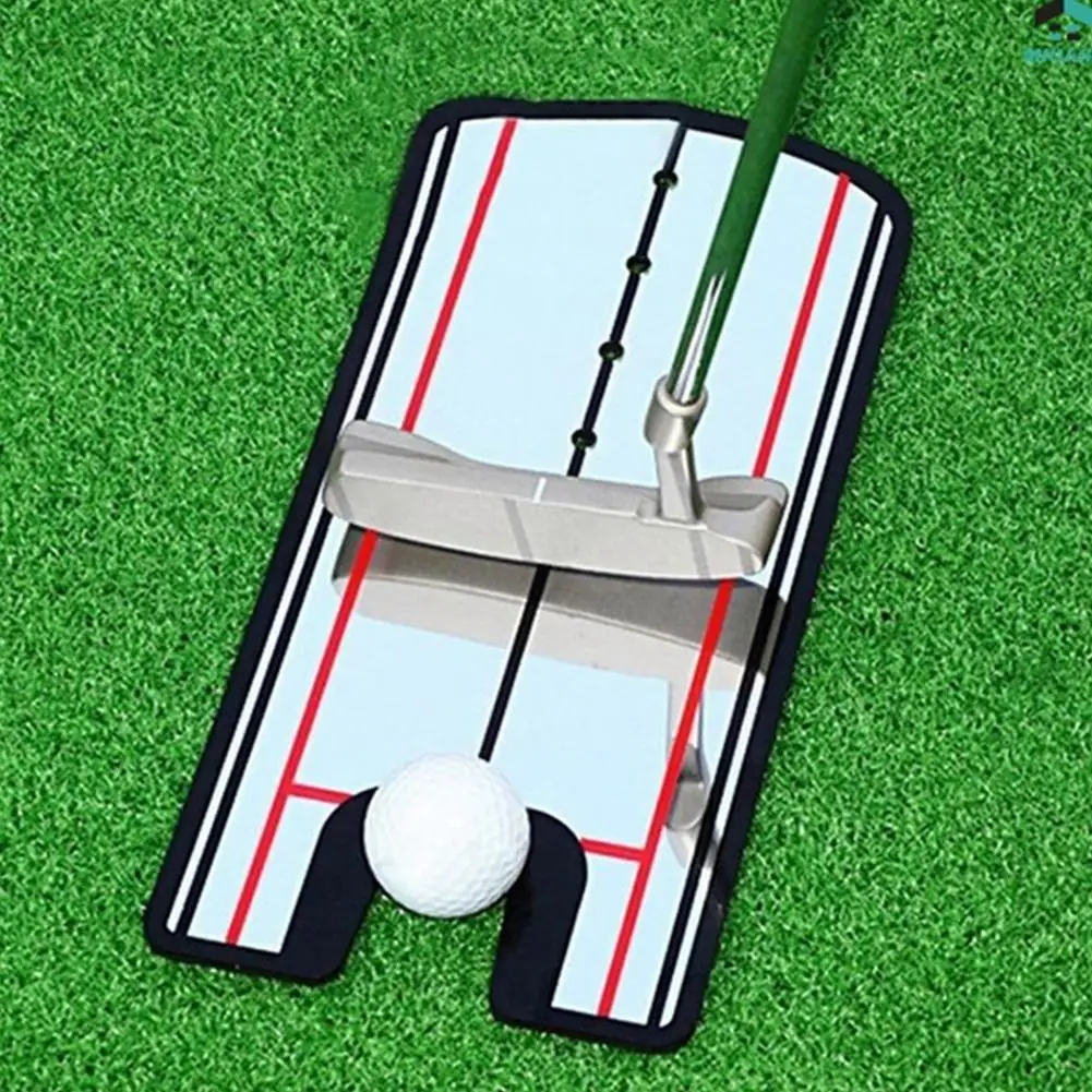 

1 Pc Golf Training Aid Swing Straight Practice Mirror Alignment Ship Line Practice Trainer Accessories Putter Drop Golf Gol N1Q3