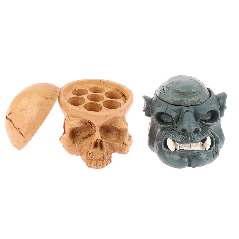 

7/8 Holes Hard Resin Make Skull Tattoo Ink Cup Cap Holder Individuality Fashion Holder Tattoo Accessories