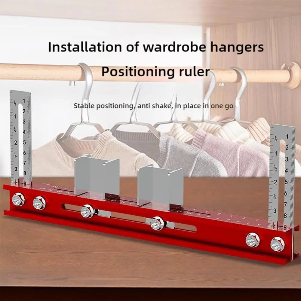 Установить линейку позиционирования Деревообработка Вешалка для гардероба