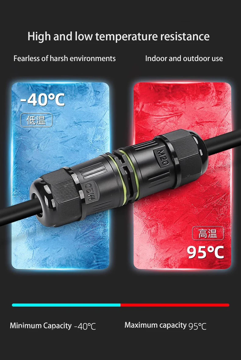 IP68 Электрический Водонепроницаемый Соединительный провод кабель 2/3Pin наружная