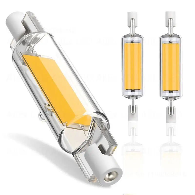 Светодиодная лампа R7S со стеклянным монолитным блоком светодиодов 78 мм 118