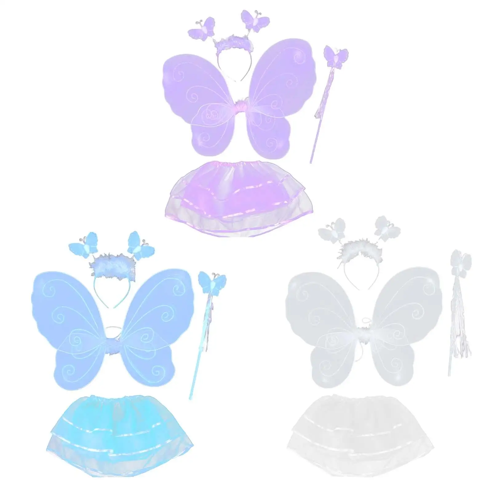 

Butterfly Wing Costume Fancy Dress up Fairy Outfit Cosplay for Performance