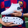 ALIUPS Professional Men Boys Soccer Shoes White Black Football Boots Kids Cleats Sport Sneakers Size Eu 35-45 6