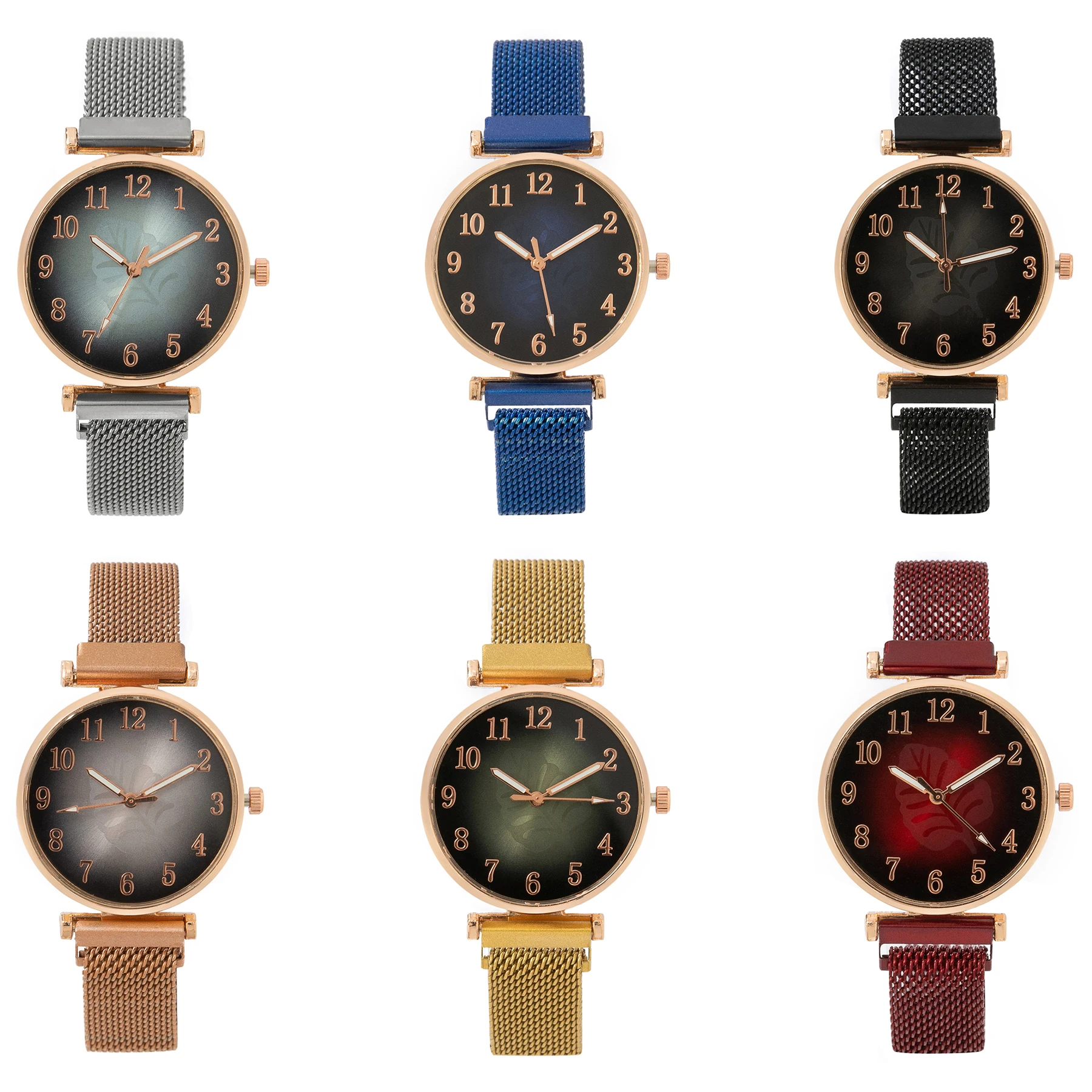 Модные женские часы с сетчатым стальным браслетом повседневные спортивные