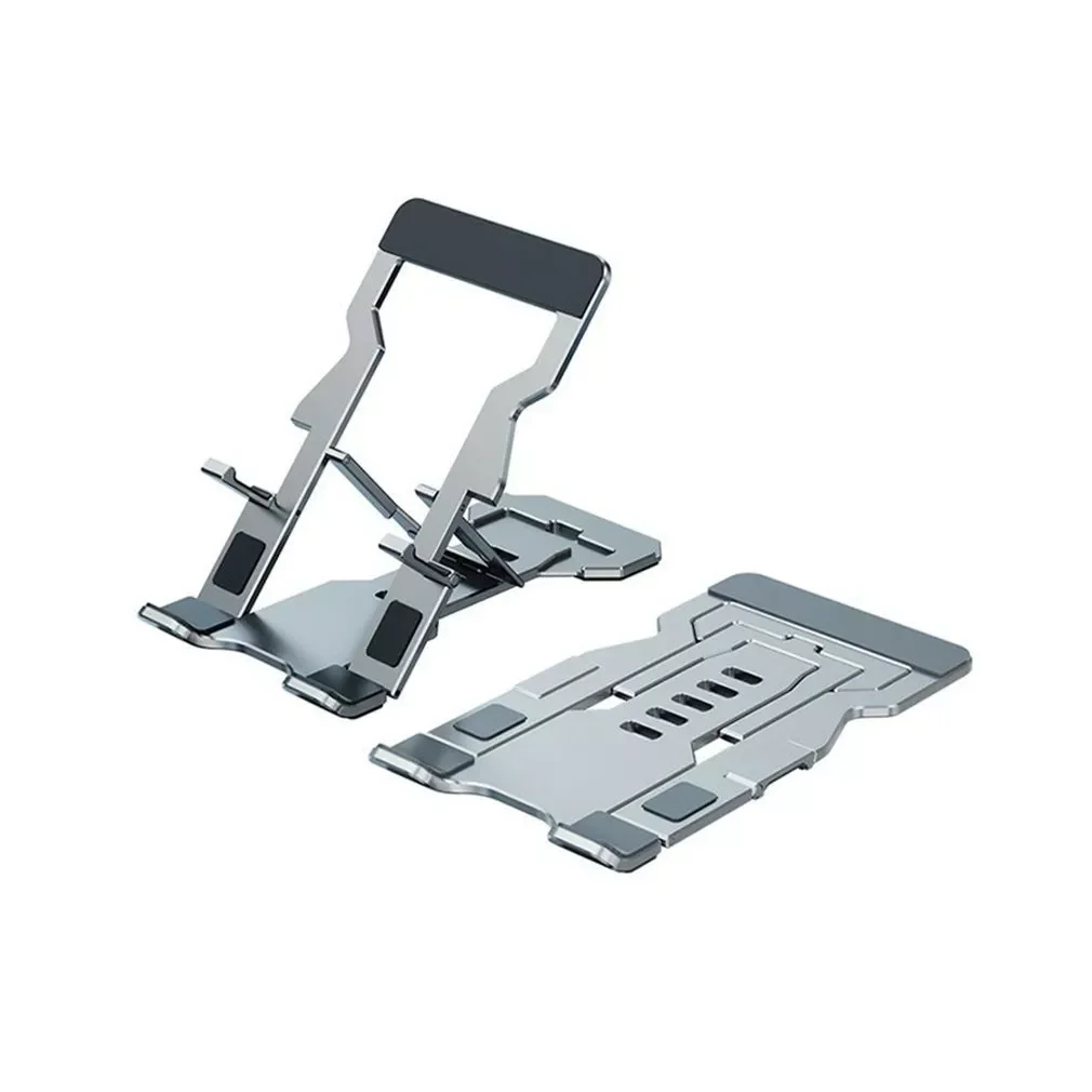 

Foldable Table Phone Stand Phone Holder Bracket Ultra-thin & Angle Adjustable Aluminum Alloy Cradle Dock For IPads Smart Pho