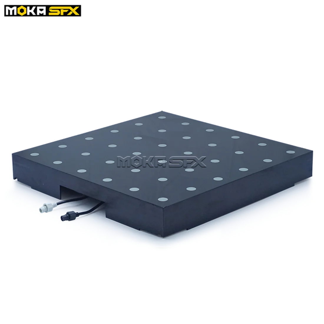 MOKA SFX 36 Pixels Digital LED Dance Floor Panel 3D Mirror Stage Dance Floor Waterproof Tempered Glass 50x50cm SD Control