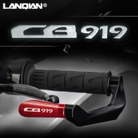 22mm carbon fiber handlebar grips guard brake clutch levers guard protection for honda cb919 cb 919 f hornet 2001 2008 2003 2004