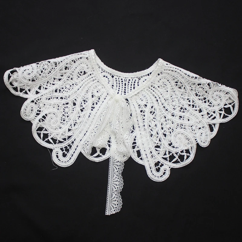 

Hollow Fake Collar Blouse Sweater Detachable Shirt Collar False Collar Lapel Women Top Collars Decor