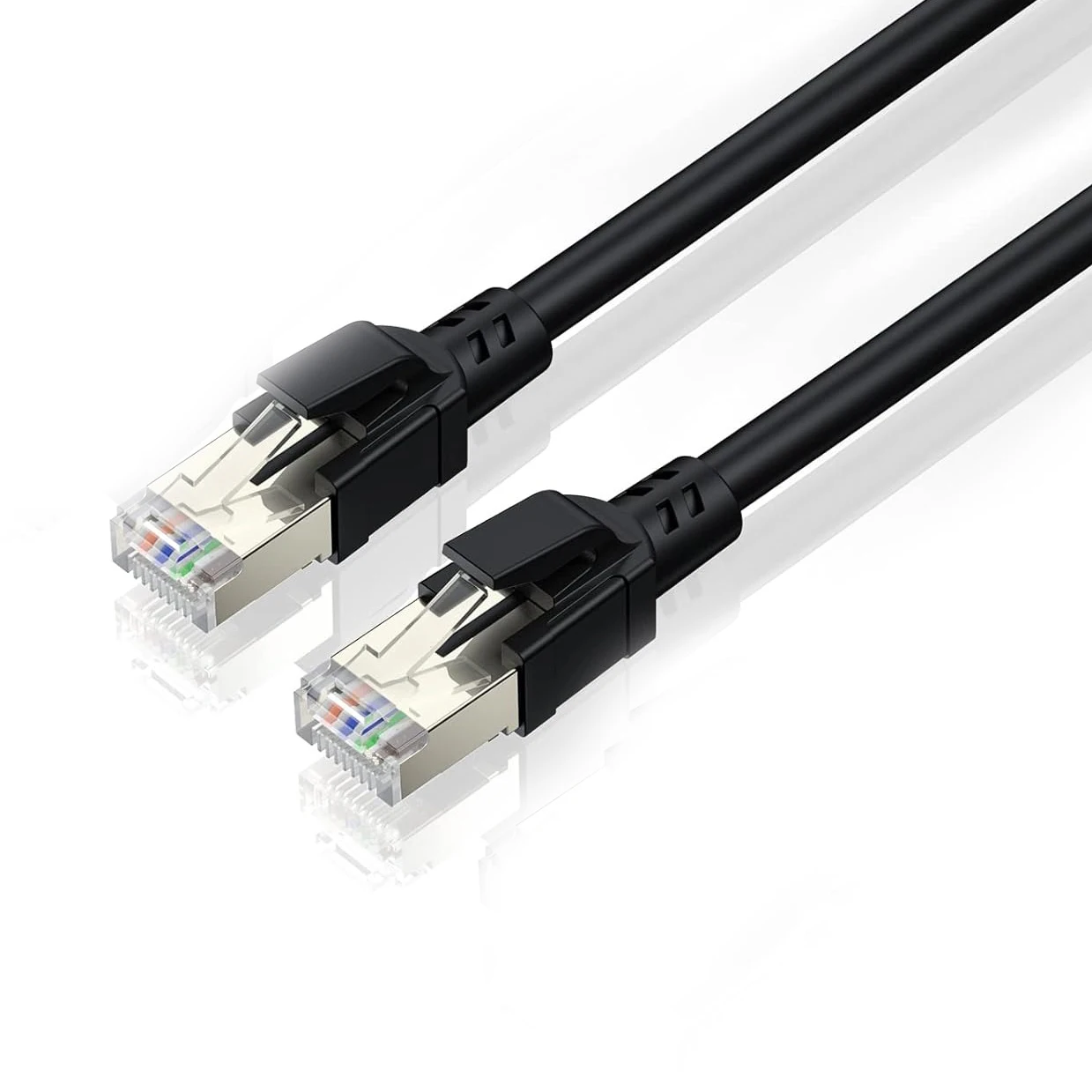 3 м/10 футов сверхмощный экранированный Ethernet-кабель Cat8 40 Гбит/с/2000 МГц