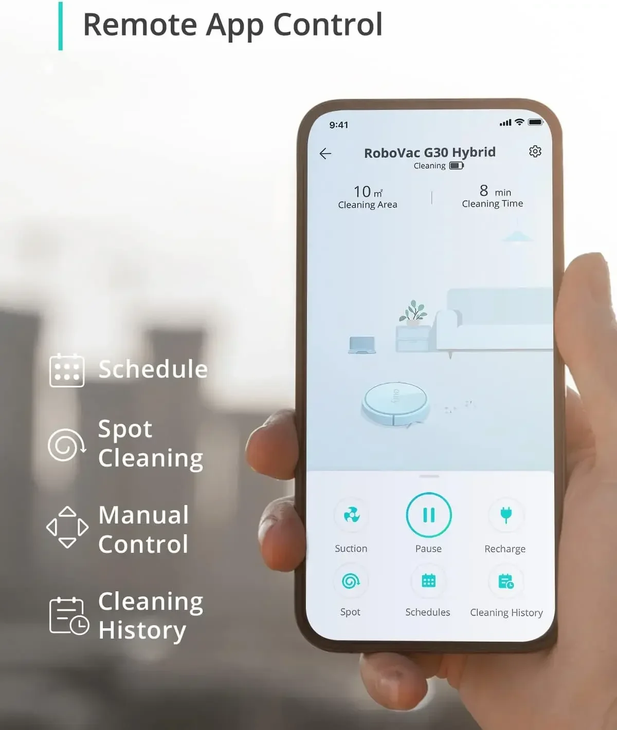 eufy от Anker RoboVac G30 Hybrid динамическая навигация 2.0 подметание и швабра 2-в-1 мощное