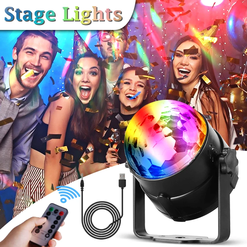 Luz LED de escenario para decoración de bodas, lámpara de proyector de ambiente láser de neón RGB para DJ, discoteca, fiesta, iluminación de escenarios colorida discoteca, fiesta, iluminación de escenarios colorida