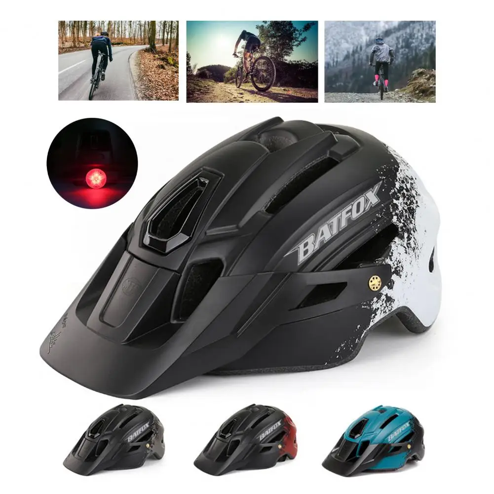 

Cycling Helmet Delicate Sweat-absorption EPS Unisex Safety Protection Bicycle Helmets with Light Professional Use