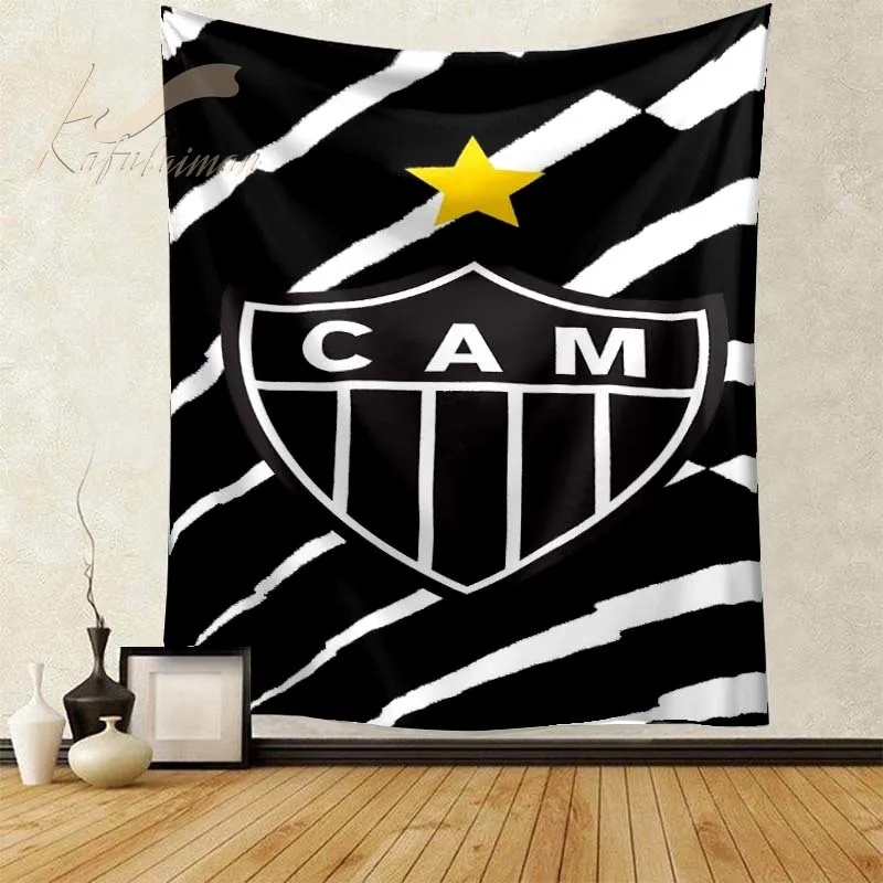 

Атлетико Минейро, гобелен бразильского ФК, футбольные поклонники, подарки, настенное украшение с логотипом для спальни, гостиной, как насте...