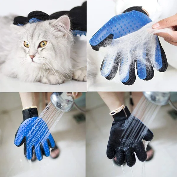 

1PC Cat Hair Remove Gloves Cat Grooming Glove Pet Effective Massage Dog Combs Cleaning Deshedding Brush Gloves For Cat Dog