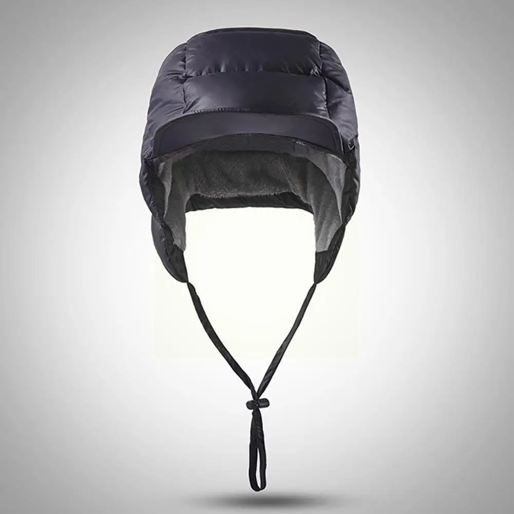 

Windproof Duck Down Peaked Hat Thermal Waterproof Earflap Warm Fleece Soft For Cycling Hunting Cold Weather Outdoor Sports U1j0